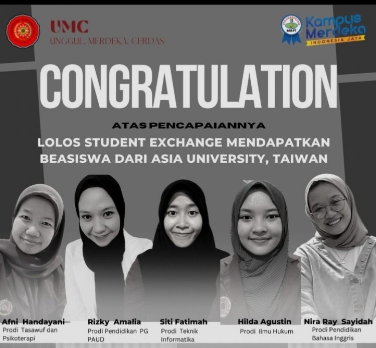 Selamat! Mahasiswi UMC Lolos Student Exchange di Asia University Taiwan